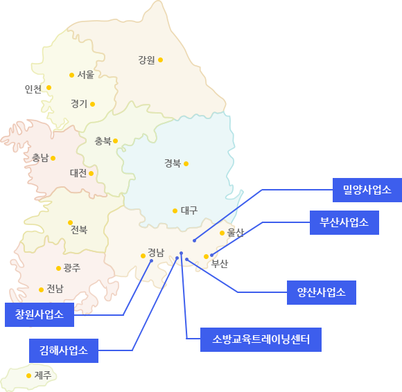 사업장현황 지도